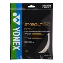 Yonex Badminton String Exbolt 68 (Durability) White 10m Set