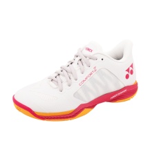 Yonex Badminton Shoes Power Cushion Comfort Z3 (Cushioning) 2025 Off White/Red Ladies