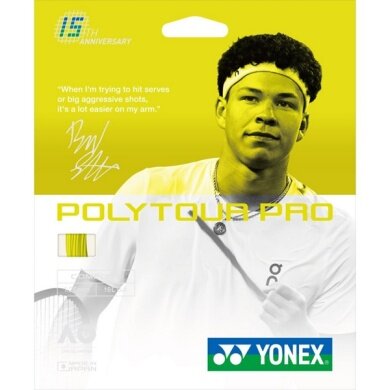 Yonex Tennis String Poly Tour Pro Limited Edition 1.25 (Durability + Touch) yellow 12m set