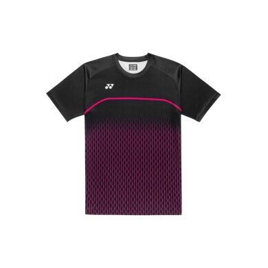 Yonex Sport T-shirt Practice Print 16861 (100% Polyester) 2026 black men's