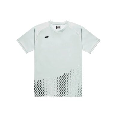 Yonex Sport T-shirt Practice Print 16863 (100% Polyester) 2026 silver grey Men's