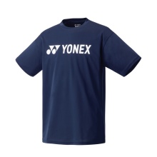 Yonex Training T-shirt Logo LB0024 (100% Polyester) 2025 navy blue Men's