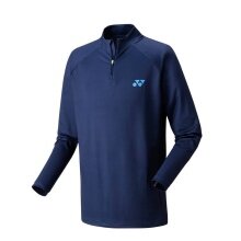 Yonex Tennis Long Sleeve Shirt 1/2 Zip Club Team Navy Blue Men's