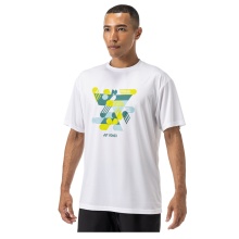 Yonex Sport T-shirt Graphic Practice YM0043 (100% Polyester) 2025 white men's
