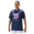 Yonex Sport T-shirt Graphic Practice YM0043 (100% Polyester) 2025 indigo navy blue Men's