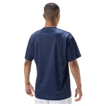Yonex Sport T-shirt Graphic Practice YM0043 (100% Polyester) 2025 indigo navy blue Men's