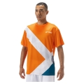 Yonex Training T-shirt Practice Graphic YM0044 (100% Polyester) 2024 orange Men