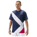 Yonex Training T-shirt Practice Graphic YM0044 (100% Polyester) 2024 indigo blue Men