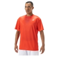 Yonex Training T-shirt Practice Small Logo YM0045 (100% Polyester) 2024 red Men