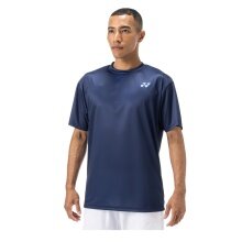 Yonex Training T-shirt Practice Small Logo YM0045 (100% Polyester) 2024 indigo blue Men