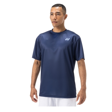 Yonex Training T-shirt Practice Small Logo YM0045 (100% Polyester) 2024 indigo blue Men