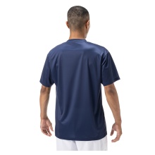 Yonex Training T-shirt Practice Small Logo YM0045 (100% Polyester) 2024 indigo blue Men
