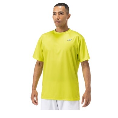 Yonex Training T-shirt Practice Small Logo YM0045 (100% Polyester) 2024 lime yellow Men