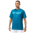 Yonex Training T-shirt Practice Logo YM0046 (100% Polyester) 2024 blue-green Men