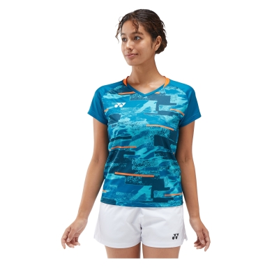 Yonex Sport Shirt Crew Neck Club Team YW0034 (100% Polyester) teal women's