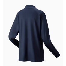 Yonex Tennis Long Sleeve Shirt 1/2 Zip Club Team Navy Blue Ladies
