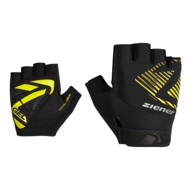 Ziener Bicycle Gloves Curdt-Z (Gel Padding) black/yellow