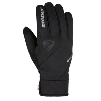 Ziener Bicycle Gloves DONNI-Z WS PR (Gel Padding, windproof) black - 1 pair