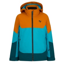 Ziener Winter Ski Jacket Agimo-Z (waterproof, windproof, warm) 2025 aquablue/orange children