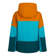 Ziener Winter Ski Jacket Agimo-Z (waterproof, windproof, warm) 2025 aquablue/orange children
