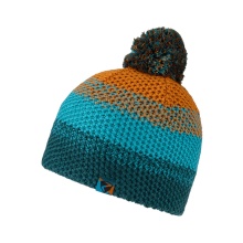 Ziener knitted hat ISHI-Z (warm, fleece lining) blue/turquoise/orange children