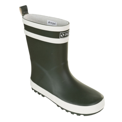 Zigzag rubber boots Hurricane Kids green children