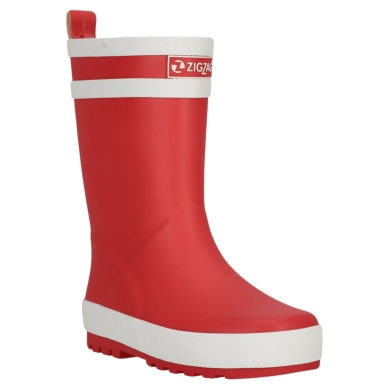 Zigzag rubber boots Hurricane Kids red children