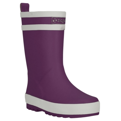 Zigzag rubber boots Hurricane Kids purple children