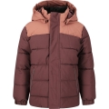 Zigzag Esra Puffer Jacket (waterproof, windproof, warmly padded) burgundy children