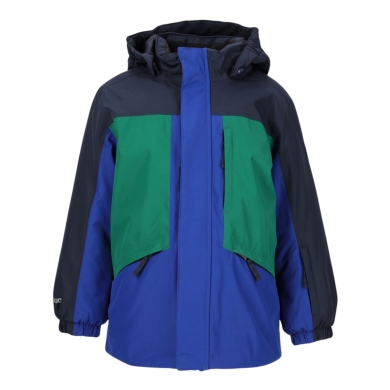 Zigzag Winter Ski Jacket Arctic Ski Jacket W-Pro 10000 (waterproof, windproof) navy blue/green/blue children