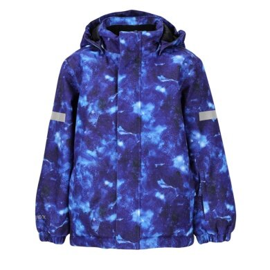 Zigzag Winter Ski Jacket Funzone Printed Ski Jacket W-PRO 10000 (waterproof, windproof) blue/multicoloured children