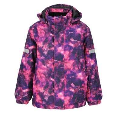 Zigzag Winter Ski Jacket Funzone Printed Ski Jacket W-PRO 10000 (waterproof, windproof) pink/multicoloured girls
