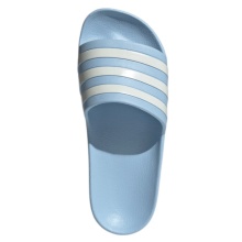 adidas swimming shoes Adilette Aqua 3-Stripes (Cloudfoam footbed, pre-shaped EVA strap) light blue - 1 pair