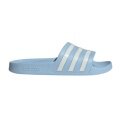 adidas swimming shoes Adilette Aqua 3-Stripes (Cloudfoam footbed, pre-shaped EVA strap) light blue - 1 pair