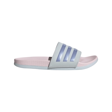adidas Adilette Comfort Slides - 3-Stripes - blue/pink Ladies