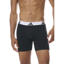 adidas underwear boxershorts briefs active flex cotton black/white men's - 3 pieces