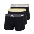 adidas underwear boxershorts trunk active flex cotton black men's - 3 pieces