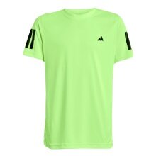 adidas Tennis T-shirt Club 3 Stripes 2025 lime green boys