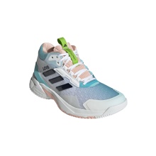 adidas Indoor Court Shoes CrazyFlight 6 Mid white/blue Ladies