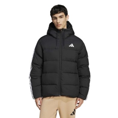 adidas Essentials Climawarm 3-Stripes Puffer Jacket (warm, durable) black men's