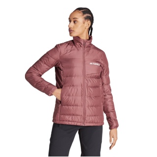 adidas Terrex Multi Light Down Jacket burgundy red ladies