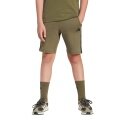 adidas Essentials Training Shorts (Cotton) olive green boys