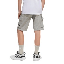 adidas Essentials Training Shorts (Cotton/Polyester) Grey Boys