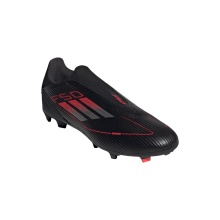 adidas Football Boots F50 League Laceless FG/MG (Artificial Grass, for Firm Ground) black/red Men's