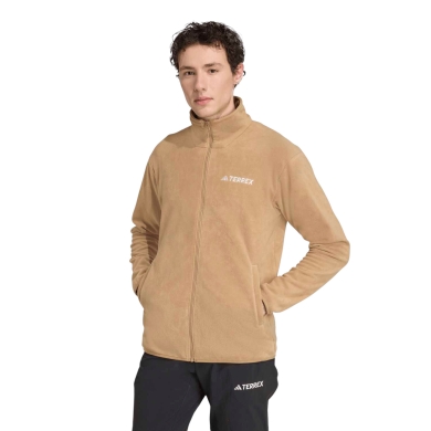 adidas Terrex Multi Essentials Half-Zip Fleece Jacket beige men's