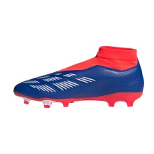 adidas Football Boots Predator League Laceless FG (without laces, for firm ground, natural grass) dark blue/red men's
