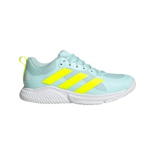 adidas Indoor Court Shoes Court Team Bounce 2 mint blue/yellow ladies