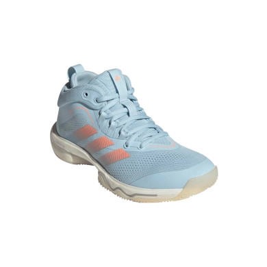 adidas Indoor Court Shoes CrazyFlight 7 Mid light blue/orange ladies