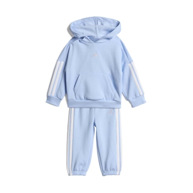 adidas Essentials Jogging Suit (Cotton Blend) Light Blue/White Toddlers