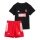 adidas tracksuit Marvel Spider-Man (T-shirt and shorts) black/red toddlers